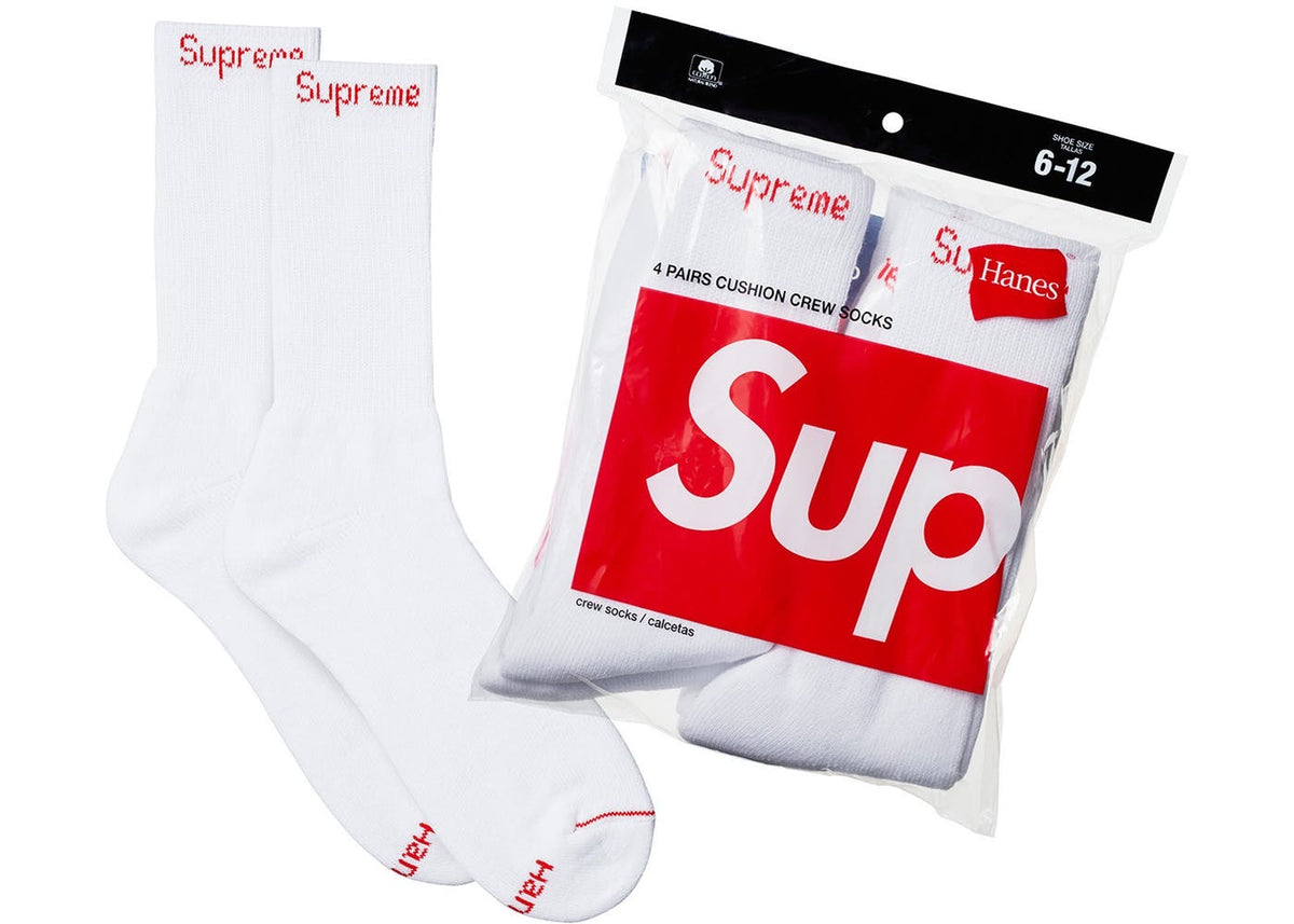 Supreme / Hanes Crew Socks (4 Pack)