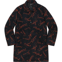 Supreme Script Logos Wool Overcoat